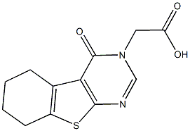 (4-oxo-5,6,7,8-tetrahydro[1]benzothieno[2,3-d]pyrimidin-3(4H)-yl)acetic acid Structure