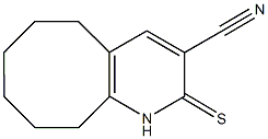 2-thioxo-1,2,5,6,7,8,9,10-octahydrocycloocta[b]pyridine-3-carbonitrile 구조식 이미지