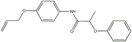 N-[4-(allyloxy)phenyl]-2-phenoxypropanamide Structure