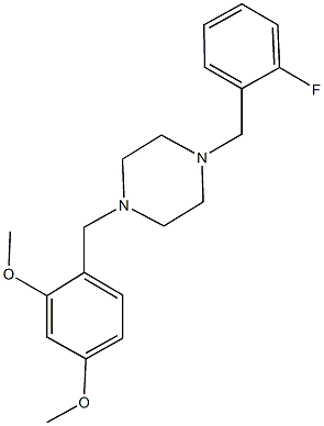 2-{[4-(2-fluorobenzyl)-1-piperazinyl]methyl}-5-methoxyphenyl methyl ether Structure