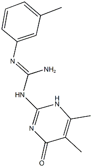 N-(5,6-dimethyl-4-oxo-1,4-dihydro-2-pyrimidinyl)-N''-(3-methylphenyl)guanidine Structure