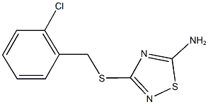 3-[(2-chlorobenzyl)sulfanyl]-1,2,4-thiadiazol-5-ylamine Structure