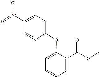 methyl 2-({5-nitro-2-pyridinyl}oxy)benzoate Structure