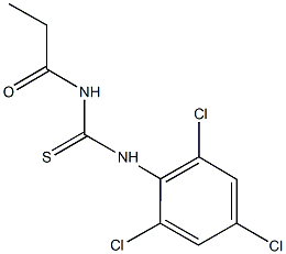 N-propionyl-N'-(2,4,6-trichlorophenyl)thiourea Structure