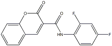 N-(2,4-difluorophenyl)-2-oxo-2H-chromene-3-carboxamide 구조식 이미지