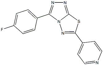 3-(4-fluorophenyl)-6-(4-pyridinyl)[1,2,4]triazolo[3,4-b][1,3,4]thiadiazole Structure