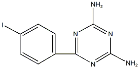 4-amino-6-(4-iodophenyl)-1,3,5-triazin-2-ylamine 구조식 이미지