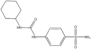 4-{[(cyclohexylamino)carbonyl]amino}benzenesulfonamide 구조식 이미지