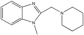 1-methyl-2-(1-piperidinylmethyl)-1H-benzimidazole 구조식 이미지