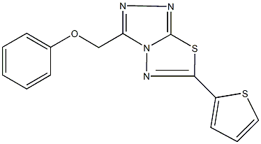 phenyl [6-(2-thienyl)[1,2,4]triazolo[3,4-b][1,3,4]thiadiazol-3-yl]methyl ether 구조식 이미지