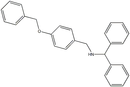 N-benzhydryl-N-[4-(benzyloxy)benzyl]amine 구조식 이미지