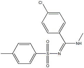 N-[(4-chlorophenyl)(methylamino)methylene]-4-methylbenzenesulfonamide Structure