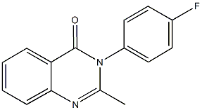 3-(4-fluorophenyl)-2-methyl-4(3H)-quinazolinone 구조식 이미지