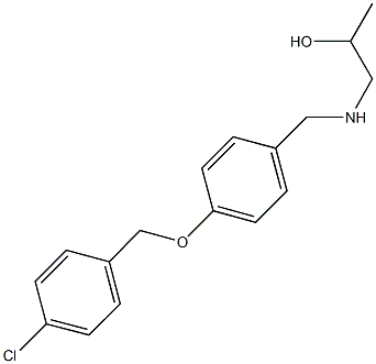 1-({4-[(4-chlorobenzyl)oxy]benzyl}amino)-2-propanol Structure