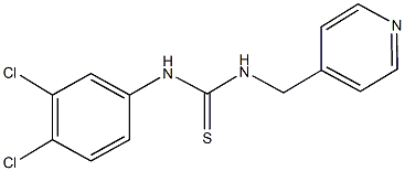 N-(3,4-dichlorophenyl)-N'-(4-pyridinylmethyl)thiourea 구조식 이미지