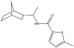 N-(1-bicyclo[2.2.1]hept-2-ylethyl)-5-methyl-2-thiophenecarboxamide Structure