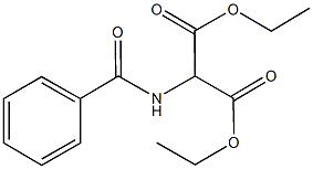 diethyl 2-(benzoylamino)malonate 구조식 이미지