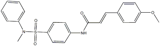 3-(4-methoxyphenyl)-N-{4-[(methylanilino)sulfonyl]phenyl}acrylamide Structure