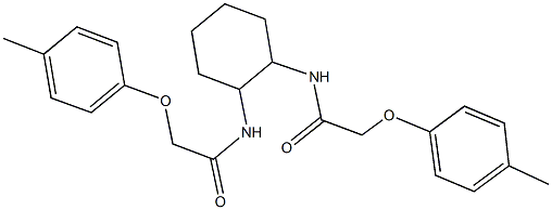 2-(4-methylphenoxy)-N-(2-{[(4-methylphenoxy)acetyl]amino}cyclohexyl)acetamide Structure