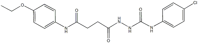 N-(4-chlorophenyl)-2-[4-(4-ethoxyanilino)-4-oxobutanoyl]hydrazinecarboxamide 구조식 이미지