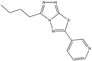 3-butyl-6-(3-pyridinyl)[1,2,4]triazolo[3,4-b][1,3,4]thiadiazole Structure
