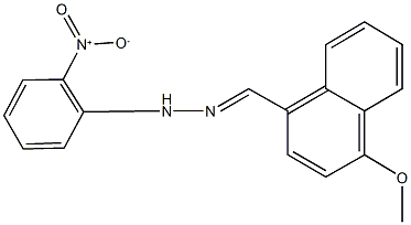 4-methoxy-1-naphthaldehyde {2-nitrophenyl}hydrazone Structure