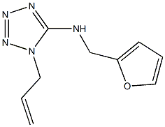 1-allyl-N-(2-furylmethyl)-1H-tetraazol-5-amine 구조식 이미지