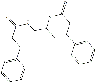 N-{1-methyl-2-[(3-phenylpropanoyl)amino]ethyl}-3-phenylpropanamide Structure