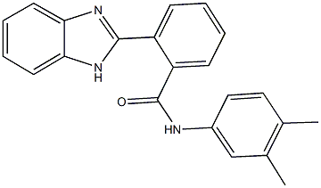 2-(1H-benzimidazol-2-yl)-N-(3,4-dimethylphenyl)benzamide Structure