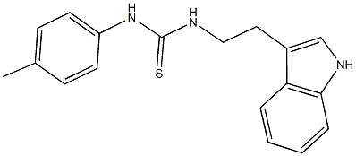 N-[2-(1H-indol-3-yl)ethyl]-N'-(4-methylphenyl)thiourea 구조식 이미지