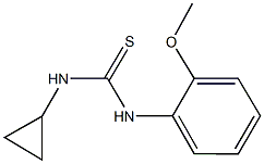 N-cyclopropyl-N'-(2-methoxyphenyl)thiourea 구조식 이미지