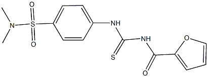 4-{[(2-furoylamino)carbothioyl]amino}-N,N-dimethylbenzenesulfonamide Structure