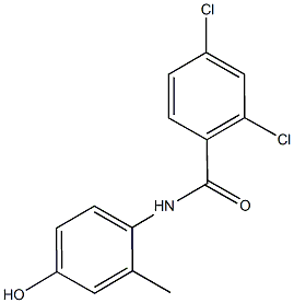 2,4-dichloro-N-(4-hydroxy-2-methylphenyl)benzamide Structure