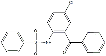 N-(2-benzoyl-4-chlorophenyl)benzenesulfonamide 구조식 이미지