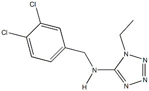 N-(3,4-dichlorobenzyl)-N-(1-ethyl-1H-tetraazol-5-yl)amine 구조식 이미지