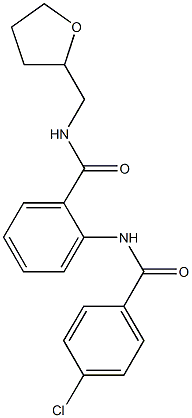 2-[(4-chlorobenzoyl)amino]-N-(tetrahydro-2-furanylmethyl)benzamide Structure