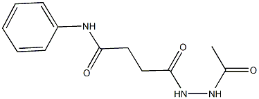 4-(2-acetylhydrazino)-4-oxo-N-phenylbutanamide Structure