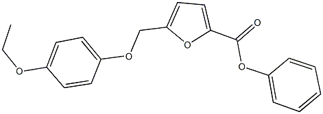 phenyl 5-[(4-ethoxyphenoxy)methyl]-2-furoate Structure