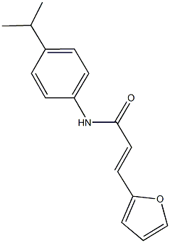 3-(2-furyl)-N-(4-isopropylphenyl)acrylamide 구조식 이미지