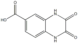 2,3-dihydroxy-6-quinoxalinecarboxylic acid 구조식 이미지