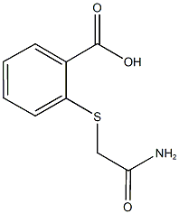 2-[(2-amino-2-oxoethyl)sulfanyl]benzoic acid Structure