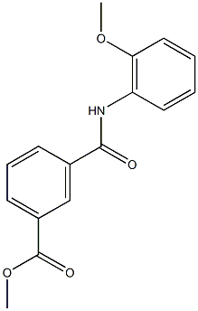 methyl 3-[(2-methoxyanilino)carbonyl]benzoate Structure