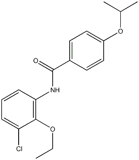 N-(3-chloro-2-ethoxyphenyl)-4-isopropoxybenzamide Structure