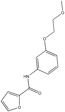 N-[3-(2-methoxyethoxy)phenyl]-2-furamide 구조식 이미지