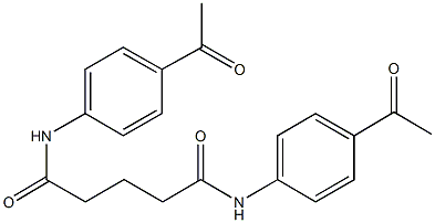 N~1~,N~5~-bis(4-acetylphenyl)pentanediamide Structure