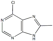 6-chloro-8-methyl-9H-purine 구조식 이미지