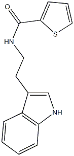 N-[2-(1H-indol-3-yl)ethyl]-2-thiophenecarboxamide 구조식 이미지