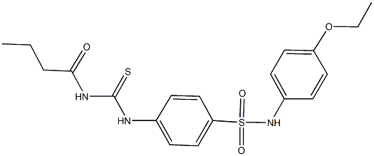4-{[(butyrylamino)carbothioyl]amino}-N-(4-ethoxyphenyl)benzenesulfonamide Structure