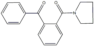 phenyl[2-(pyrrolidin-1-ylcarbonyl)phenyl]methanone 구조식 이미지