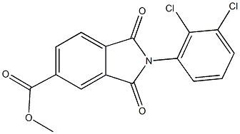methyl 2-(2,3-dichlorophenyl)-1,3-dioxo-5-isoindolinecarboxylate Structure